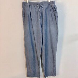 Cherokee Pinstripe Pant Sz 20 Elastic Waist